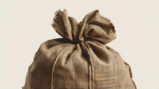 사진 burlap hessian sacking texture isolated at white background