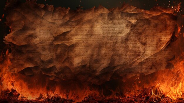 Burned Edges Scroll Paper Background