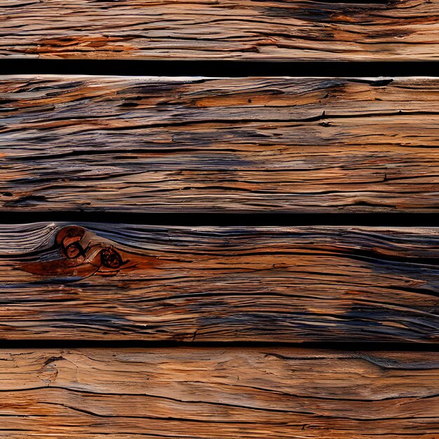 Foto texture di legno bruciato