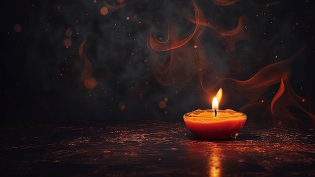 burning candle background