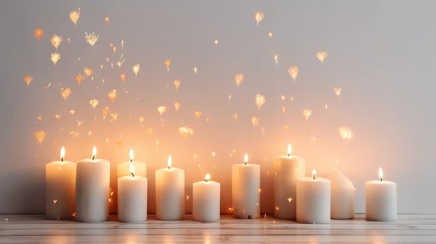 burning candles