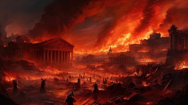 the burning city of the fire