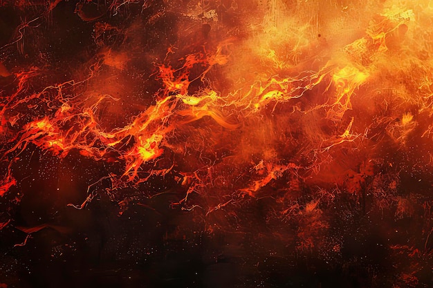 Burning flame background AI technology generated image