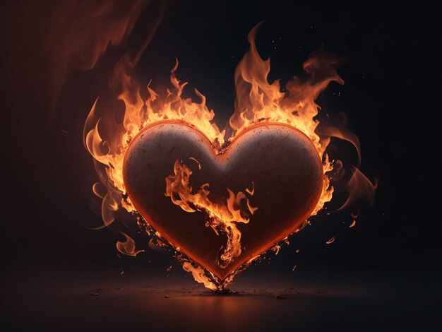 Burning heart