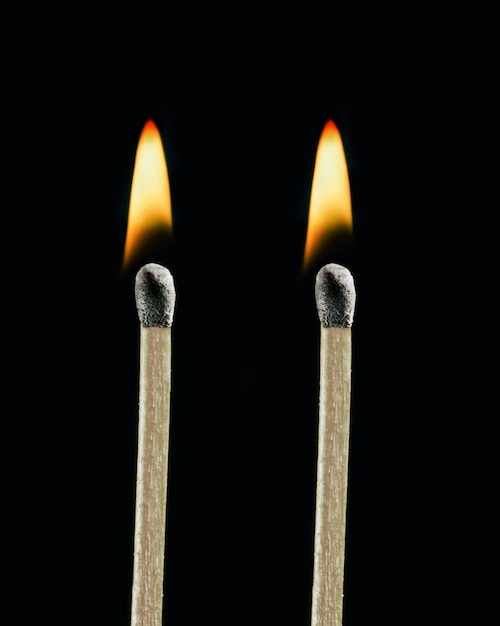 Photo burning matches