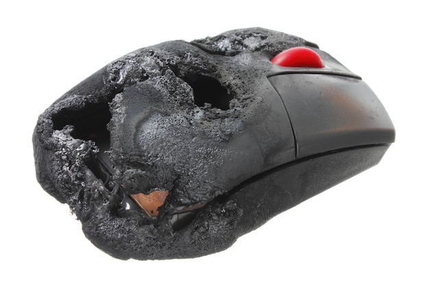 Burnt Computer Mouse