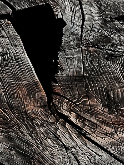 Фото Сгоревшие деревянные текстуры с отчетливым зерном