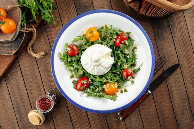 Burrata kaas rucola salade