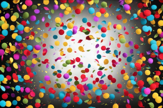 A Burst of Colorful Confetti Delight