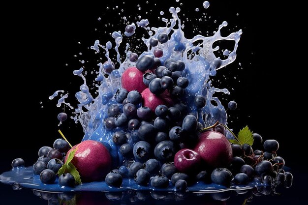 Bursting Blueberries on Display Fresh and Summery Best Blueberry image photography
