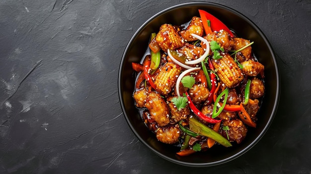 Bursting with Flavors A Scrumptious Visual of Baby Corn Manchurian Dry reminiscent of Schezwan Bab