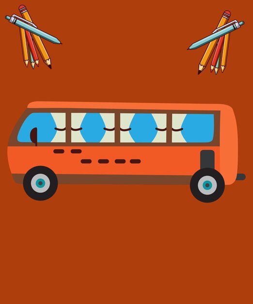 Photo bus cartoon icon illustration photo