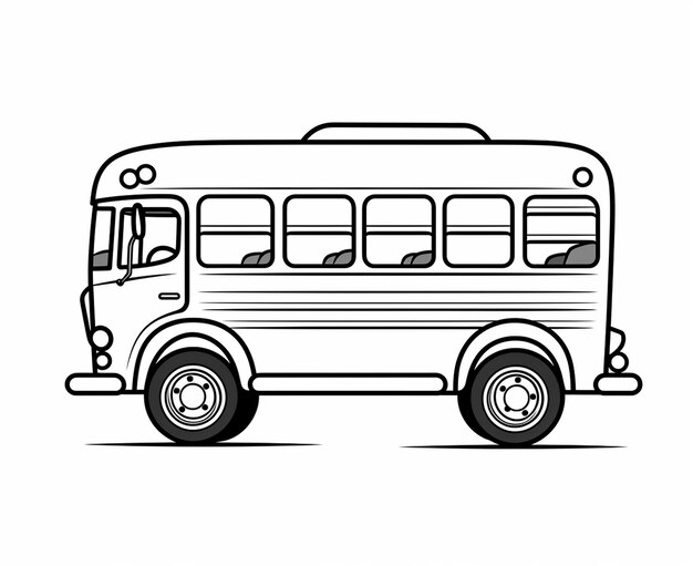 Photo bus coloring page for kids transportation coloring pages printables