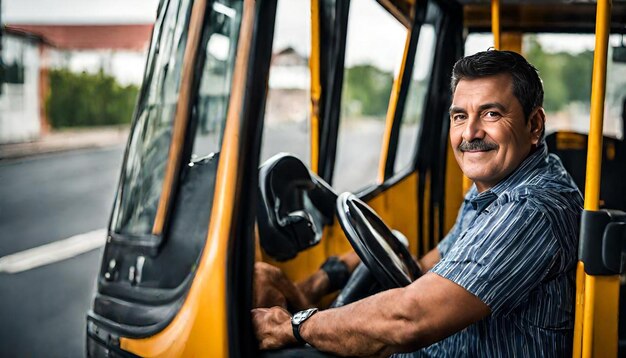 bus driver potrait