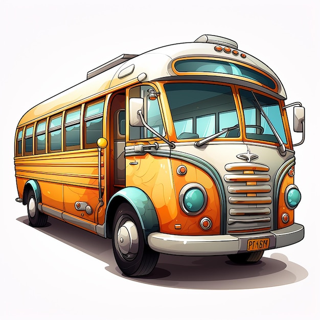 bus logo cartoon