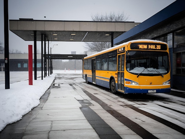 Bus station in Stockholm