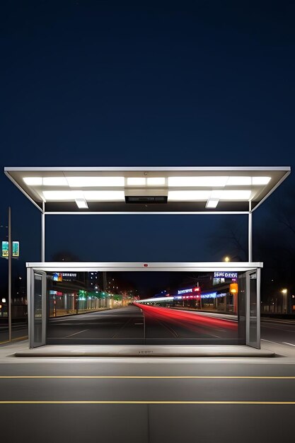 bus stop billboard mockup