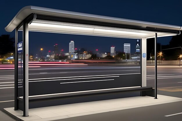 bus stop billboard mockup