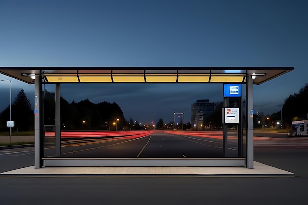 bus stop billboard mockup