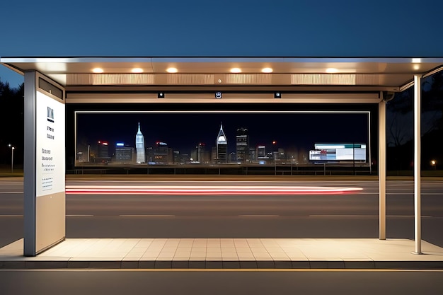 bus stop billboard mockup