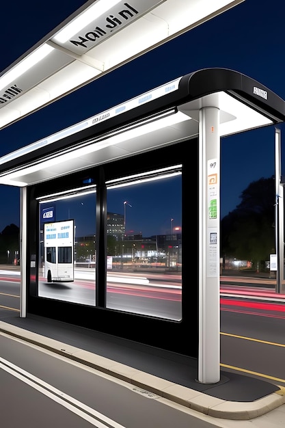 bus stop billboard mockup