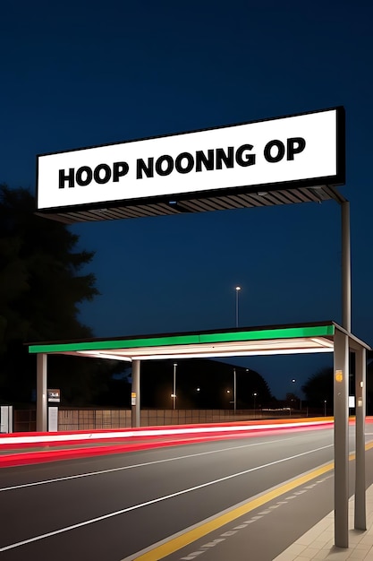 bus stop billboard mockup