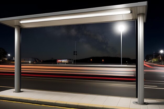 bus stop billboard mockup