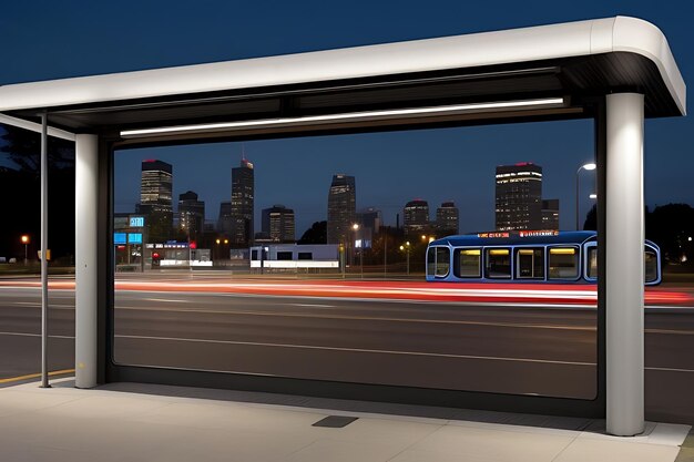 bus stop billboard mockup