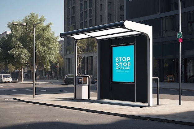 Bus stop mockup12564