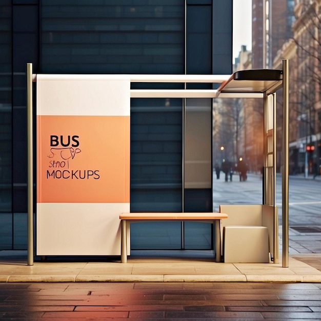 bus stop mockups