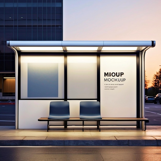 bus stop mockups