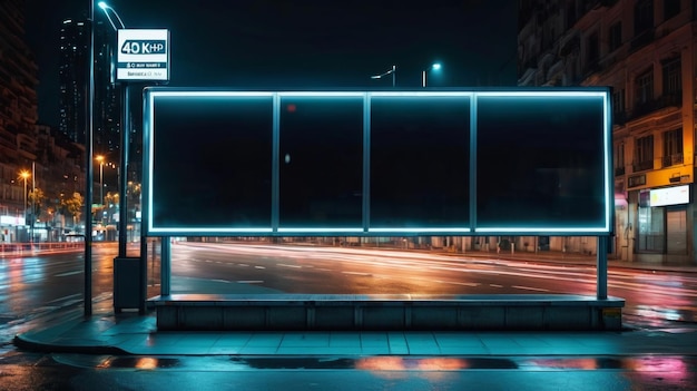 A Bus Stop on the Side of a Street