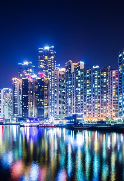 Busan city at night