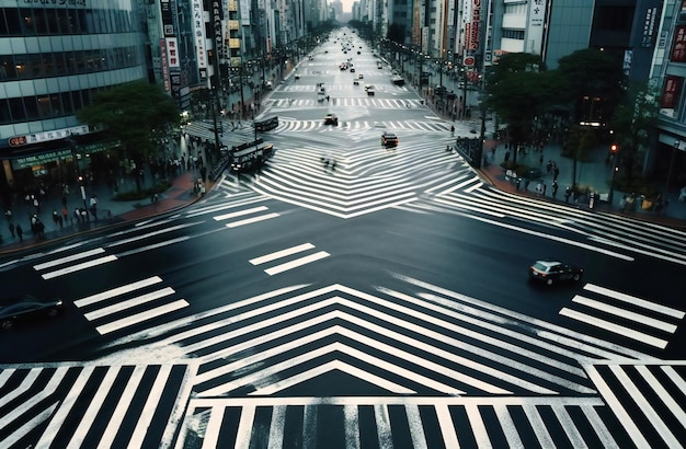 写真 最も混雑した都市の横断歩道