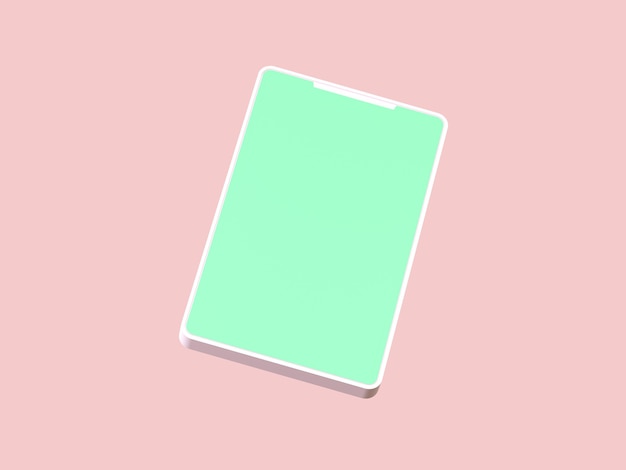 Business 3d icon on pastel color background.