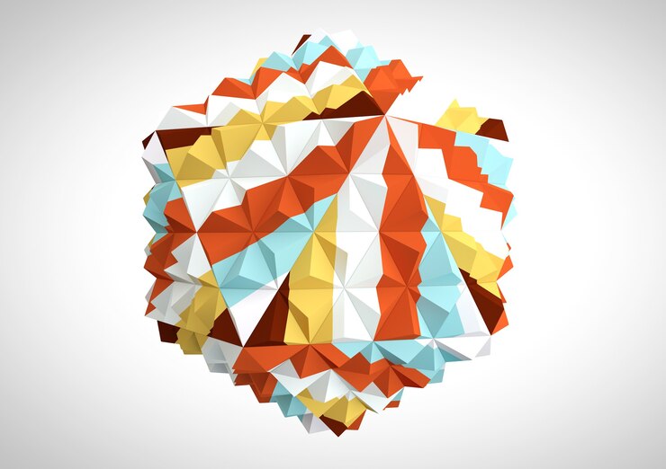 Photo business abstract concept. abstract sphere on a white background. 3d rendering