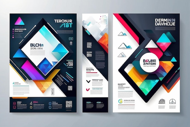 Business abstract vector sjabloon Brochure design cover moderne lay-out jaarverslag poster