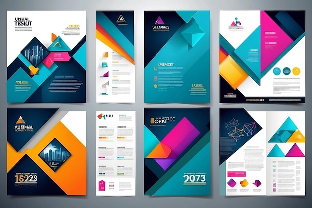 Business abstract vector template Brochure design cover modern layout annual report poster