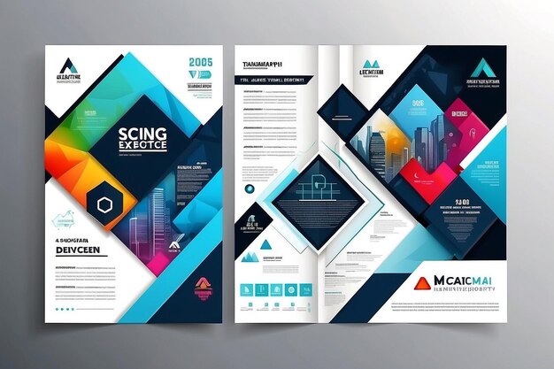 Business abstract vector template Brochure design cover modern layout annual report poster