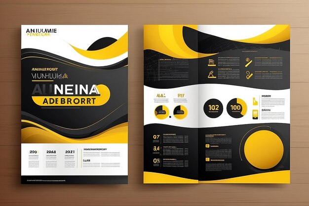 Фото Бизнес-абстрактный векторный шаблон для брошюры годовой отчет журнал постер корпоративная презентация портфолио