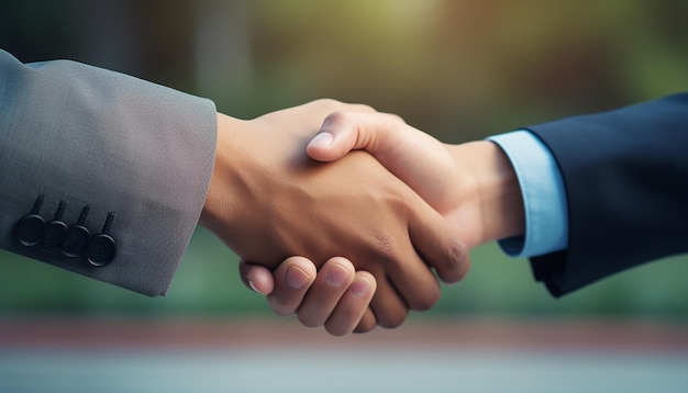 Photo business agreement handshake hand gesture