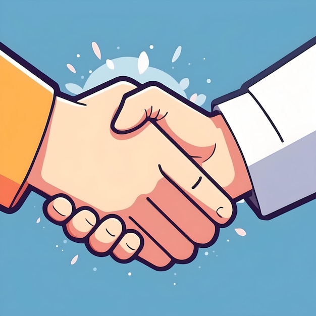 Photo business agreement handshake icon partnership deal team collaboration agreement symbol successf