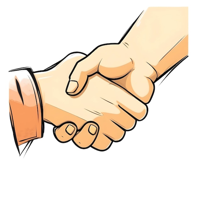 Business agreement Handshake icon Partnership deal Team collaboration Agreement symbol Successf