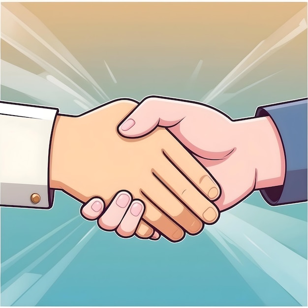 Business agreement Handshake icon Partnership deal Team collaboration Agreement symbol Successf