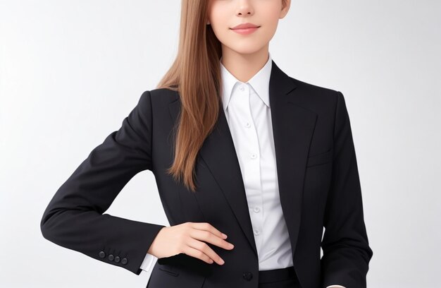 Business attire young woman portrait