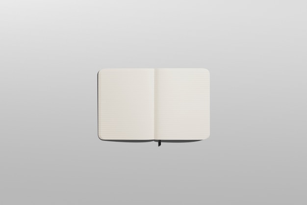 Business Black Diary Blank Book Mockup