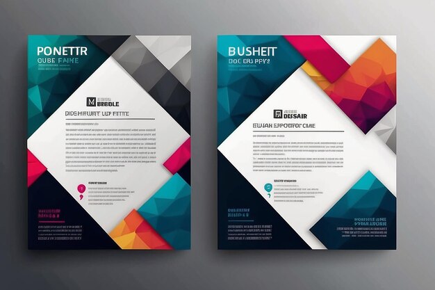 Foto business brochure flyer ontwerp sjabloon