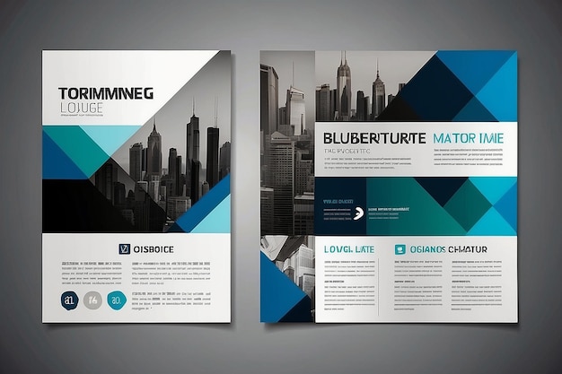 Foto business brochure flyer ontwerp sjabloon