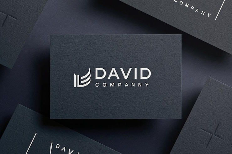Photo a business card for a company called david company