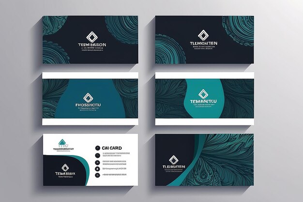 Photo business card design vector templet